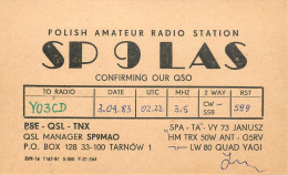 QSL Card POLAND Polish Radio Amateur Station SP9LAS - Amateurfunk