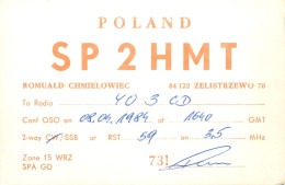 QSL Card POLAND Polish Radio Amateur Station SP2HMT Romuald - Amateurfunk