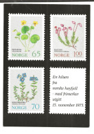 Norway  1973  Card With Imprinted Stamps Mountain Flowers   Mi 671-673 - Briefe U. Dokumente