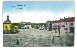 BL 26 - 24571 SLONIM, Market, Belarus - Old Postcard, CENSOR - Used - 1917 - Weißrussland