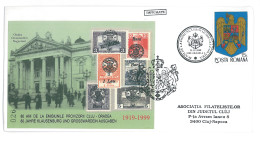 COV 91 - 3035 80 Years Since The Cluj-Oradea Philatelic Edition, Romania - Cover - Used - 2000 - Tarjetas – Máximo