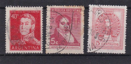 Argentine YT° 555 + 459-461 + 462 - Used Stamps