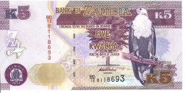 Zambia P-50  5 Kwacha 2012 UNC - Zambia