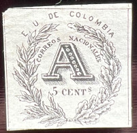 Kolumbien 1865: Registration Stamps Mi:CO 34 - Colombia