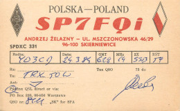 QSL Card POLAND Polish Radio Amateur Station SP7FQI - Amateurfunk