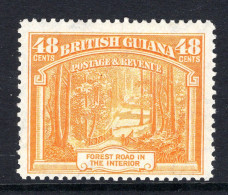 British Guiana 1938-52 KGVI Pictorials - 48c Forest Road - P.12½ HM (SG 314) - British Guiana (...-1966)