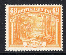 British Guiana 1938-52 KGVI Pictorials - 48c Forest Road - P.12½ HM (SG 314) - Guyana Britannica (...-1966)