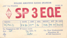 QSL Card POLAND Polish Radio Amateur Station SP3EQE Y03CD Piotr - Amateurfunk