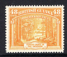 British Guiana 1938-52 KGVI Pictorials - 48c Forest Road - P.14 X 13 HM (SG 314a) - Brits-Guiana (...-1966)