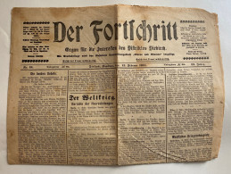 ••  NEW ••  DIEKIRCH  DER FORTSCHRITT 1915  Druck Pierre CARIERS  Luxembourg Journal Zeitung No Schroell - Diekirch