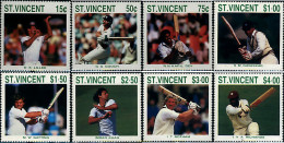 726955 HINGED SAN VICENTE 1988 JUGADORES DE CRICKET - St.Vincent (1979-...)