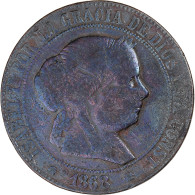 Monnaie, Espagne, 5 Centimos, 1868 - Primeras Acuñaciones
