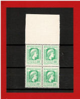 ALGERIE - 1944 - N°212** MARIANNE D'ALGER - SUPERBE - BLOC De 4  TIMBRES  SANS CHARNIERE - Nuovi