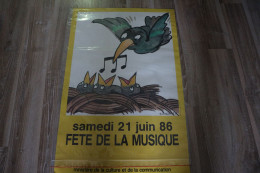 T. Ungerer Faites De La Musique 1986 Affiche Originale - Affiches