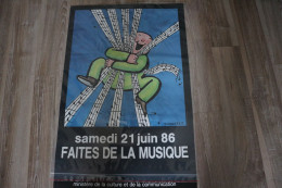 T. Ungerer Faites De La Musique 1986 Affiche Originale - Affiches