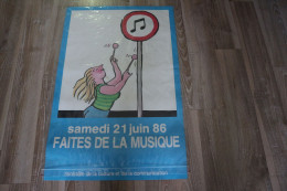 T. Ungerer Faites De La Musique 1986 Affiche Originale - Affiches