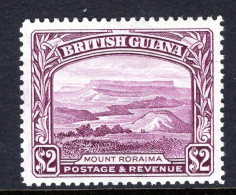 British Guiana 1938-52 KGVI Pictorials - $2 Mount Roraima - P.12½ HM (SG 318) - Guyane Britannique (...-1966)