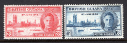 British Guiana 1946 Victory Set HM (SG 320-321) - Guyane Britannique (...-1966)