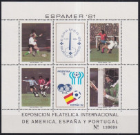 F-EX48969 ARGENTINA MNH 1981 SPAIN CHAMPIONSHIP SOCCER FOOTBALL.  - 1982 – Spain