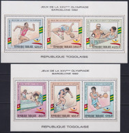 F-EX49122 TOGO MNH 1989 OLYMPIC BARCELONA LIMITED EDITION SPECIAL SHEET.  - Zomer 1992: Barcelona