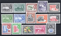 British Guiana 1954-63 QEII Pictorials Complete Set MNH (SG 331-345) - Guyane Britannique (...-1966)