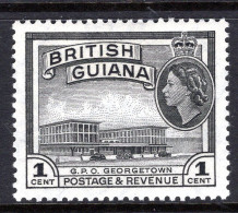British Guiana 1954-63 QEII Pictorials - 1c GPO, Georgetown HM (SG 331) - Guyane Britannique (...-1966)