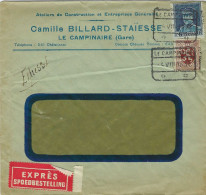 OCB 320 + 288A Op Spoedbestelling LE CAMPINAIRE  - 1932 - 1931-1934 Chepi