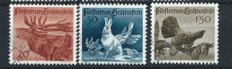 Liechtenstein N°224/26 Obl (FU) 1946 - Faune Divers - Gebraucht