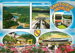 57 - Saint Louis - Arzviller - Le Plan Incliné Transversal - Ascenseur à Bateaux - Multivues - Fleurs - CPM - Voir Scans - Arzviller