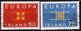 ICELAND / ISLAND 1963 EUROPA. Complete Set, Used - 1963