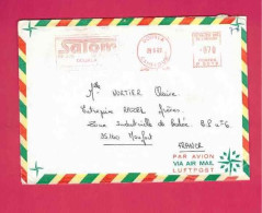 Lettre De 1982 Pour La France - EMA - SATAS - Satom - Cameroun (1960-...)