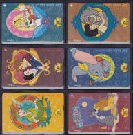 Israel 6 Phonecards L&G - - - Disney Cartoons - Israel