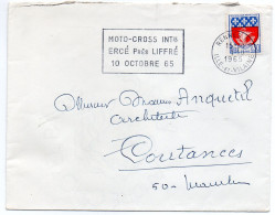 1965 - RENNES R.P. - Moto-Cross International ERCE Près LIFFRE - Temporary Postmarks