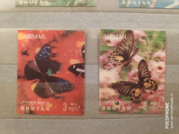 Bhutan	Butterflies Stereo (F84) - Bhoutan