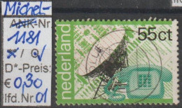 1981 - NIEDERLANDE - SM "100 Jahre P.T.T. - Telefon" 55 C Mehrf. - O Gestempelt - S.Scan  (1181o 01-02 Nl) - Used Stamps