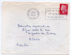 1970 - SAINT-ETIENNE GARE - Foire De Saint-Etienne - Temporary Postmarks