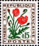 France Taxe N* Yv: 97 Mi:98 Timbre Taxe Coquelicot (trace De Charnière) - 1960-.... Neufs