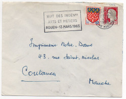 1965 - ROUEN GARE - Nuit Des Ingénieurs Arts Et Métiers - Temporary Postmarks