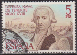 Guerre Navale, Défense De Ténériffe - ESPAGNE - Antonio Gutierrez - N° 2182 - 1979 - Used Stamps