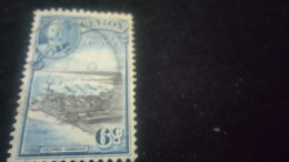 CEYLON- 1935 -35       6   C.    GEORGE    V..      DAMGALI - Sri Lanka (Ceylon) (1948-...)