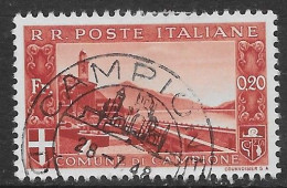 Italia Italy 1944 Emissioni Locali Campione Paesaggi C20 Sa N.8 US - Local And Autonomous Issues