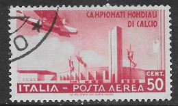 Italia Italy 1934 Regno Mondiale Di Calcio Aerea C50 Sa N.A69 US - Posta Aerea