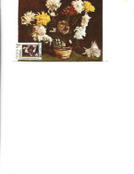 Romania -  Maximum Postcard 1975 -  Painting By Stefan Luchian - Flowers - "Chrysanthemums" - Maximum Cards & Covers