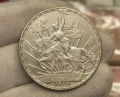 México 1 Peso Grito De Dolores 1910 Km 453 Plata - Mexique