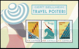 Australia 2024 Gert Sellheim Travel Posters  Minisheet MNH - Unused Stamps