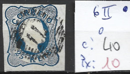 PORTUGAL 6 II Oblitéré Côte 40 € - Used Stamps