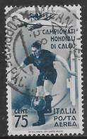 Italia Italy 1934 Regno Mondiale Di Calcio Aerea C75 Sa N.A70 US - Poste Aérienne