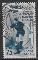 Italia Italy 1934 Regno Mondiale Di Calcio Aerea C75 Sa N.A70 US - Correo Aéreo