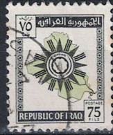 Irak  - Landkarte Und Staatswappen Der Republik (Mi.Nr: 362) 1963 - Gest Used Obl - Iraq