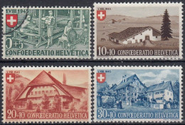 SUIZA 1945 Nº 419/422 USADO - Oblitérés